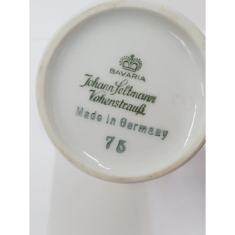 Johann Seltmann Vohenstrauss Bavaria Creamer Pitcher Gold Trim Germany 75